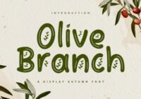 Olive Branch Font - Featured Image