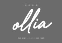 Ollia Font - Featured Image