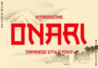 Onari Faux Japanese Font - Featured Image