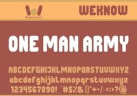 One Man Army Font - Featured Image