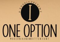 One Option Font - Featured Image
