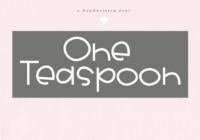 One Teaspoon Font - Featured Image