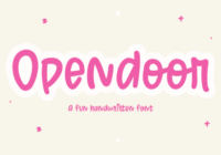 Opendoor Font - Featured Image
