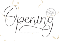 Opening Font - Featured Image