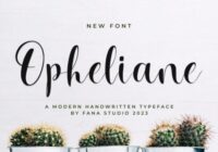 Opheliane Font - Featured Image
