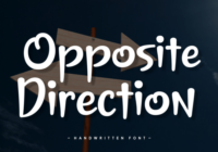 Opposite Direction Font - Featured Image