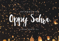 Oppy Sahra Font - Featured Image