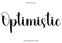 Optimistic Font - Featured Image