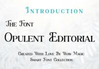 Opulent Editorial Font - Featured Image