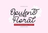 Opulent Floral Font - Featured Image