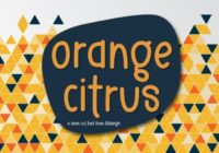 Orange Citrus Font - Featured Image