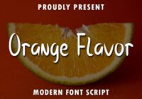 Orange Flavor Font - Featured Image