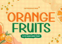 Orange Fruits Font - Featured Image