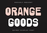 Orange Goods Font - Featured Image