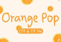Orange Pop Font - Featured Image