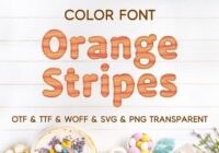 Orange Stripes Font - Featured Image