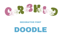 Orchid Doodle Font - Featured Image