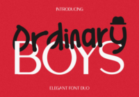 Ordinary Boys Font - Featured Image