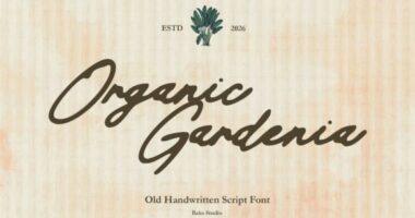 Organic Gardenia Font - Featured Image