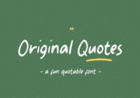 Original Quotes Font - Featured Image