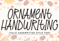 Ornament Handwriting Font - Featured Image
