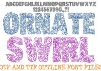 Ornate Swirl Font - Featured Image