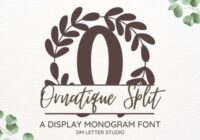 Ornatique Split Monogram Font - Featured Image