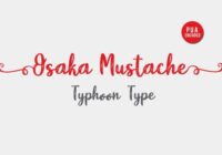 Osaka Mustache Font - Featured Image