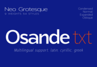 Osande Txt Font - Featured Image