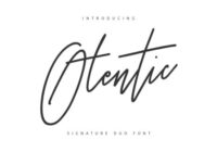 Otentic Font - Featured Image