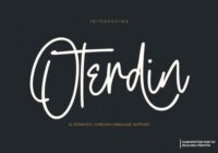 Oterdin Font - Featured Image