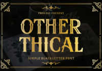 Other Thical Font - Featured Image