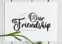 Our Friendship Font - Featured Image