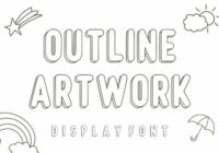 Outline Artwork Font - Featured Image