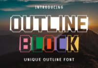 Outline Block Font - Featured Image