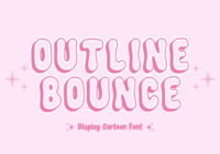 Outline Bounce Font - Featured Image
