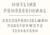 Outline Professional Font - Featured Image
