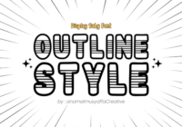 Outline Style Font - Featured Image