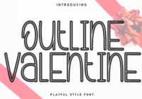Outline Valentine Font - Featured Image