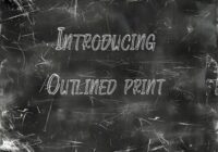 Outlined Print Font - Featured Image