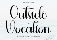 Outside Vocation Font - Featured Image