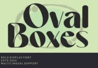 Oval Boxes Font Font - Featured Image