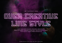 Over Creative Line Font - Featured Image