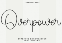 Overpower Font - Featured Image