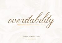 Overstability Font - Featured Image