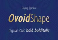 Ovoid Shape Font - Featured Image
