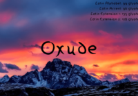 Oxude Font - Featured Image