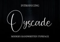 Oyscade Font - Featured Image
