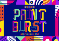 Paint Burst Font - Featured Image