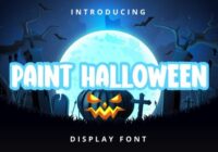 Paint Halloween Font - Featured Image